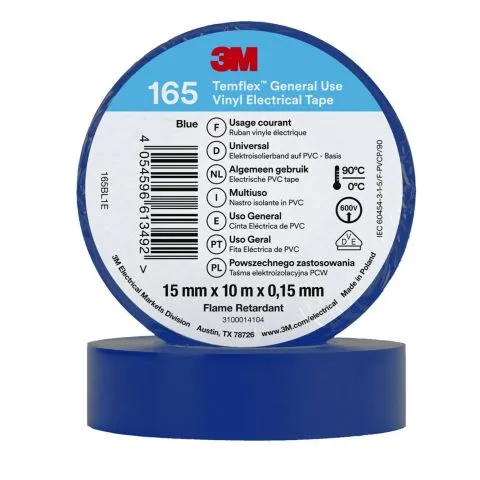 Köp nu Temflex 165 3M Eltejp 10m x 15mm Blå